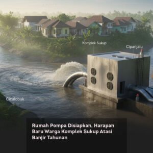 Rumah Pompa Disiapkan, Harapan Baru Warga Komplek Sukup Atasi Banjir Tahunan locusonline featured image Jan2026