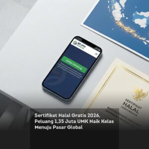 Sertifikat Halal Gratis 2026, Peluang 1,35 Juta UMK Naik Kelas Menuju Pasar Global locusonline featured image