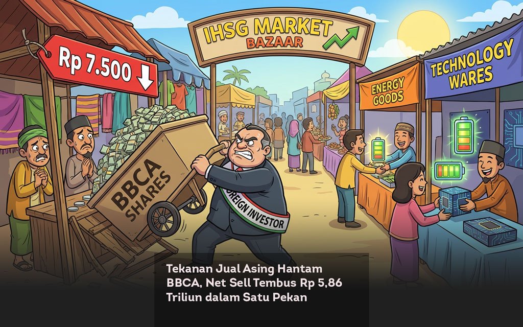 Tekanan Jual Asing Hantam BBCA, Net Sell Tembus Rp 5,86 Triliun dalam Satu Pekan locusonline featured image Jan2026