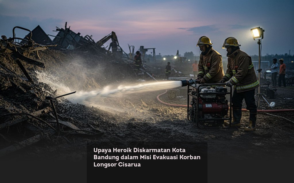 Upaya Heroik Diskarmatan Kota Bandung dalam Misi Evakuasi Korban Longsor Cisarua locusonline featured image Jan2026