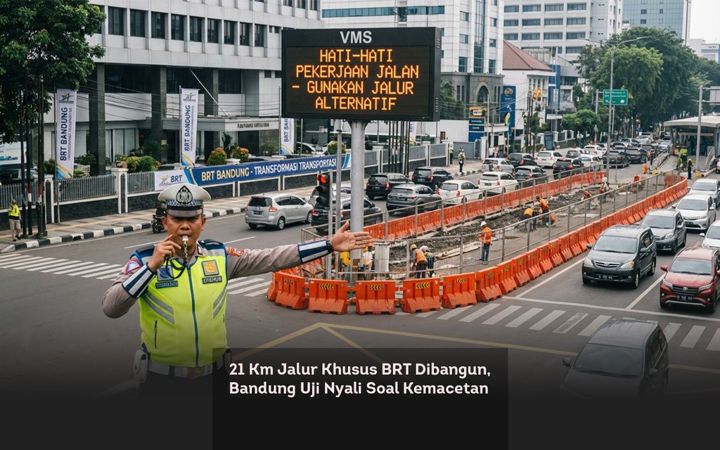 21 Km Jalur Khusus BRT Dibangun, Bandung Uji Nyali Soal Kemacetan locusonline featured image Feb