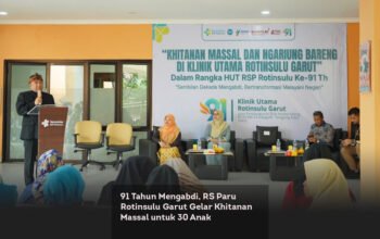 91 Tahun Mengabdi, RS Paru Rotinsulu Garut Gelar Khitanan Massal untuk 30 Anak