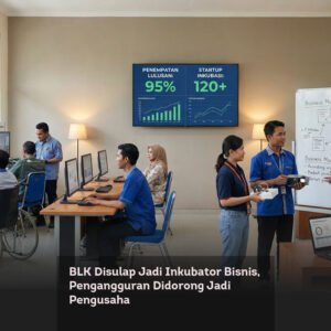 BLK Disulap Jadi Inkubator Bisnis, Pengangguran Didorong Jadi Pengusaha
