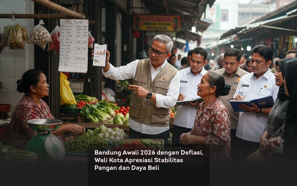 Bandung Awali 2026 dengan Deflasi, Wali Kota Apresiasi Stabilitas Pangan dan Daya Beli locusonline featured image Feb