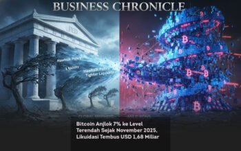 Bitcoin Anjlok 7% ke Level Terendah Sejak November 2025, Likuidasi Tembus USD 1,68 Miliar locusonline featured image Feb