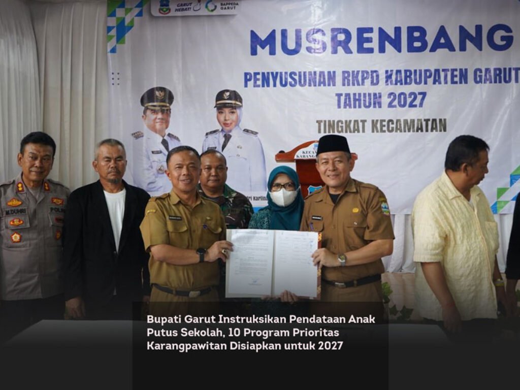 Bupati Garut Instruksikan Pendataan Anak Putus Sekolah, 10 Program Prioritas Karangpawitan Disiapkan untuk 2027