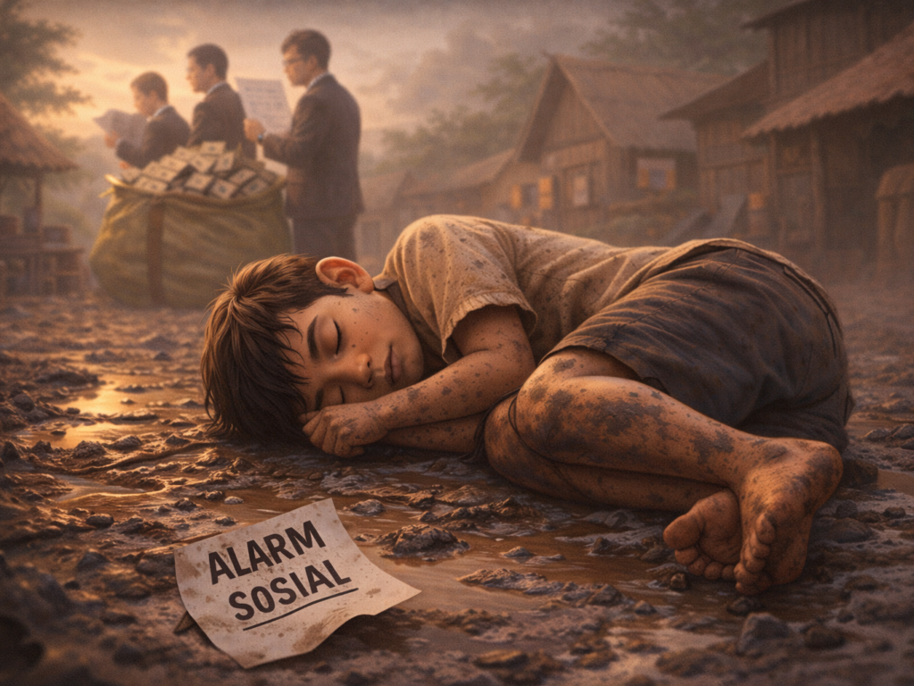 Alarm Sosial Kembali Diabaikan: Negara Sibuk Hitung Anggaran, Bocah Desa Meregang Nyawa
