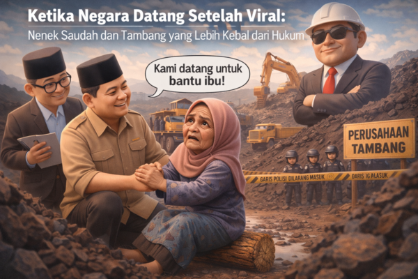 Ketika Negara Datang Setelah Viral: Nenek Saudah vs Tambang yang Lebih Kebal dari Hukum