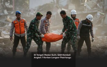 Di Tengah Medan Sulit, SAR Kembali Angkat 7 Korban Longsor Pasirlangu locusonline featured image Feb