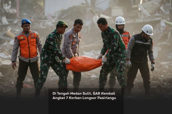 Di Tengah Medan Sulit, SAR Kembali Angkat 7 Korban Longsor Pasirlangu locusonline featured image Feb