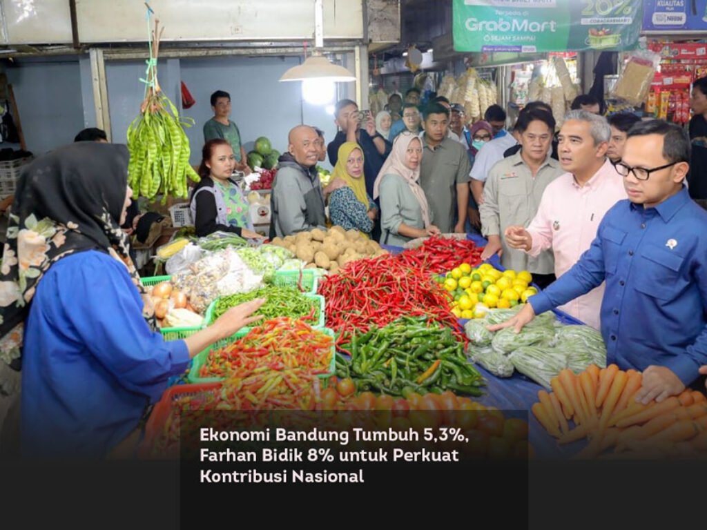 Ekonomi Bandung Tumbuh 5,3%, Farhan Bidik 8% untuk Perkuat Kontribusi Nasional