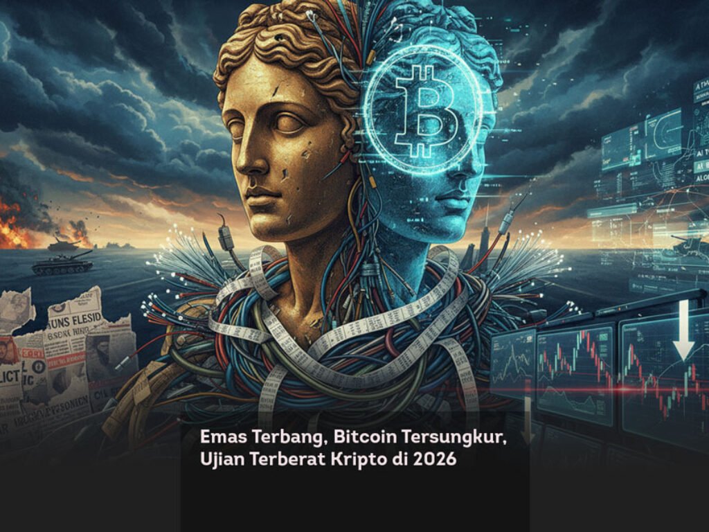 Emas Terbang, Bitcoin Tersungkur, Ujian Terberat Kripto di 2026