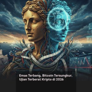 Emas Terbang, Bitcoin Tersungkur, Ujian Terberat Kripto di 2026