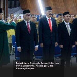 Empat Kursi Strategis Berganti, Farhan Perkuat Kominfo, Kesbangpol, dan Ketenagakerjaan