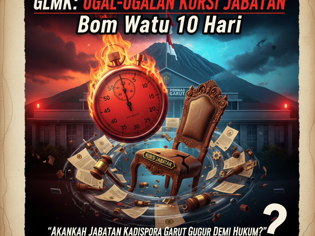 GLMPK: Ugal-ugalan Kursi Jabatan, Bom Waktu 10 Hari, “Akankah Jabatan Kadispora Garut Gugur Demi Hukum?”