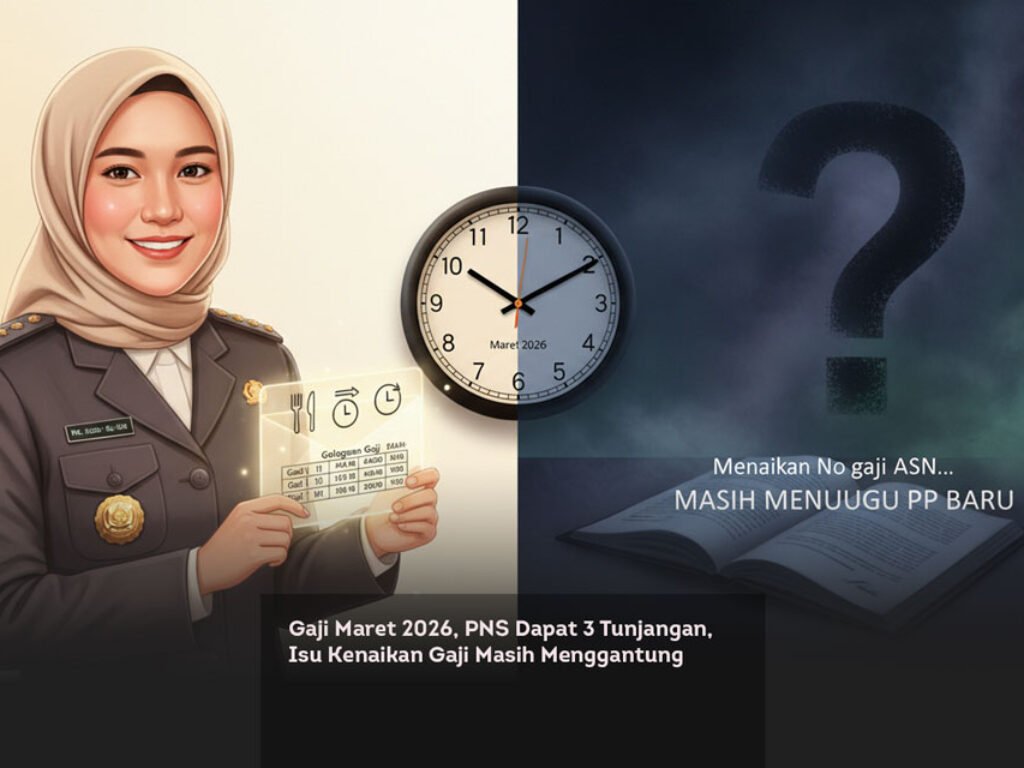 Gaji Maret 2026, PNS Dapat 3 Tunjangan, Isu Kenaikan Gaji Masih Menggantung