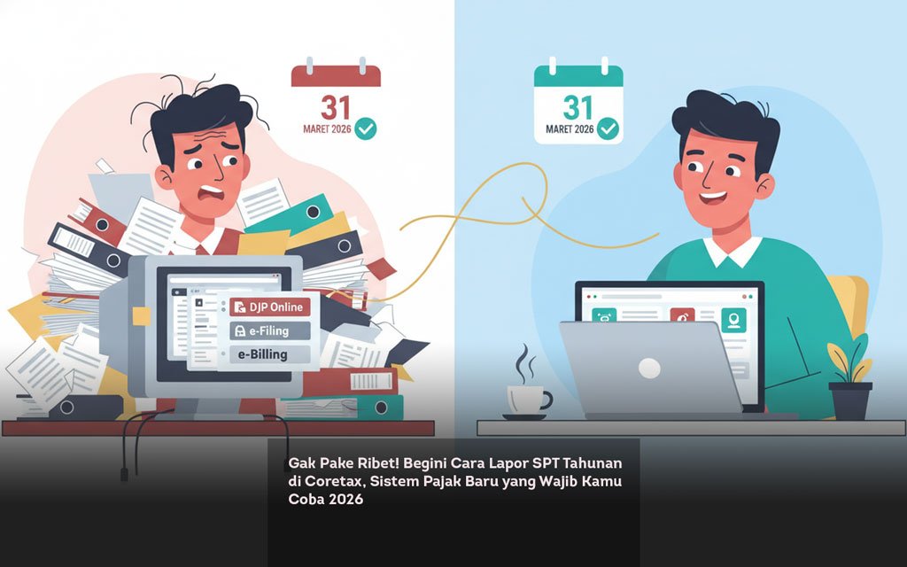 Gak Pake Ribet! Begini Cara Lapor SPT Tahunan di Coretax, Sistem Pajak Baru yang Wajib Kamu Coba 2026 locusonline featured image Feb 2026 a