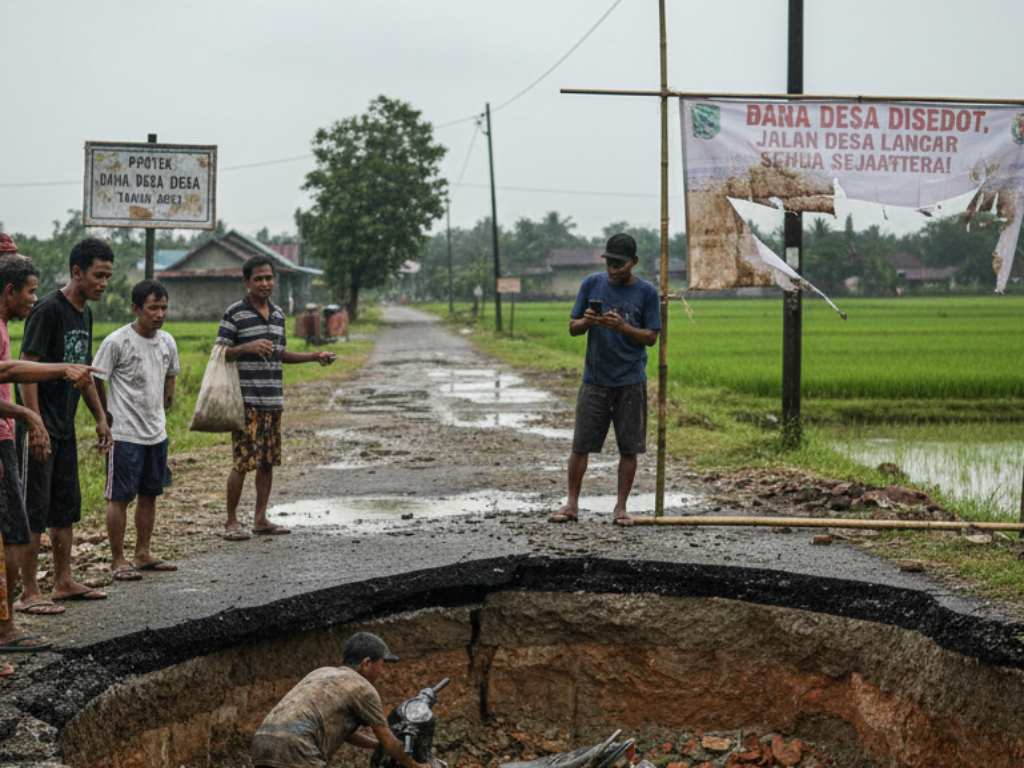 Dana Desa Disedot, Jalan Tetap Jebol: Drama Lama yang Baru Viral