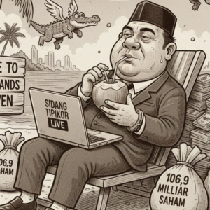 Cayman, Chromebook, dan 106,9 Miliar Saham: Ketika Sidang Tipikor Ikut Liburan ke Surga Pajak