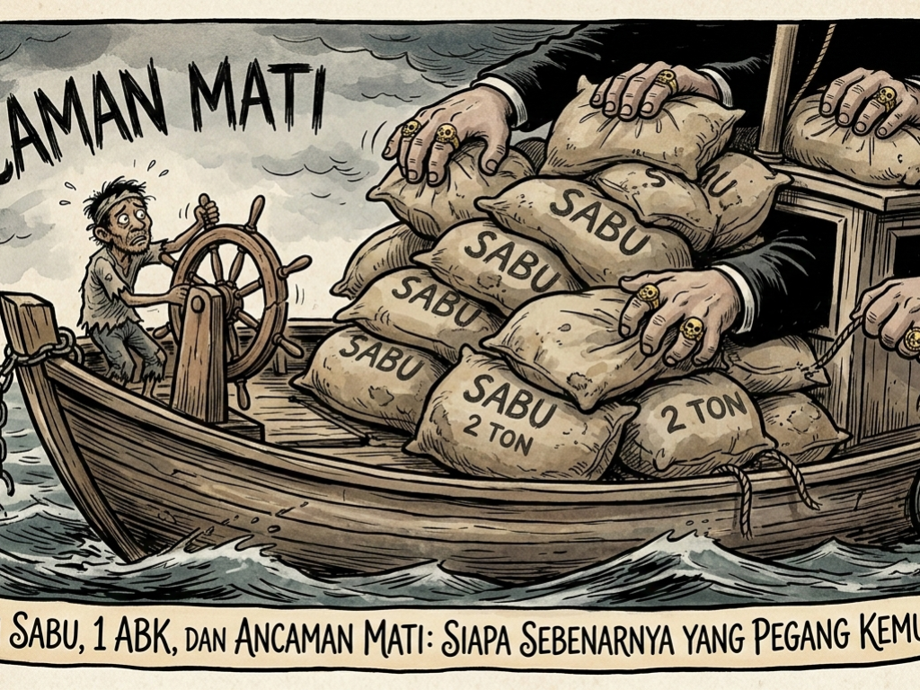 2 Ton Sabu, 1 ABK, dan Ancaman Mati: Siapa Sebenarnya yang Pegang Kemudi?