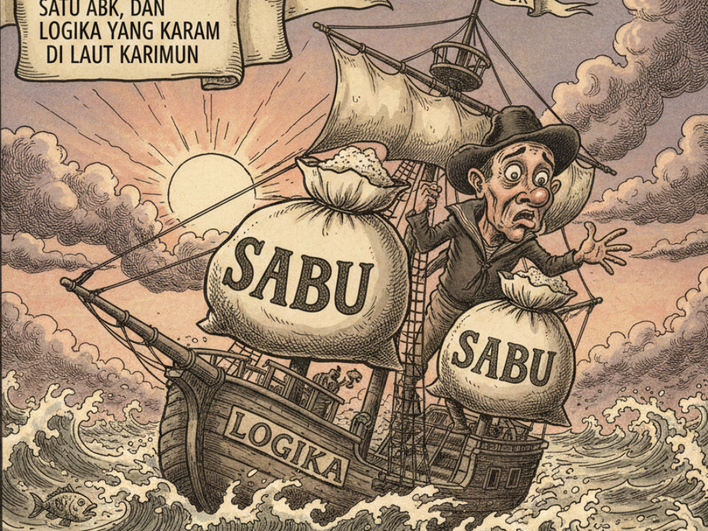 Dua Ton Sabu, Satu ABK, dan Logika yang Karam di Laut Karimun