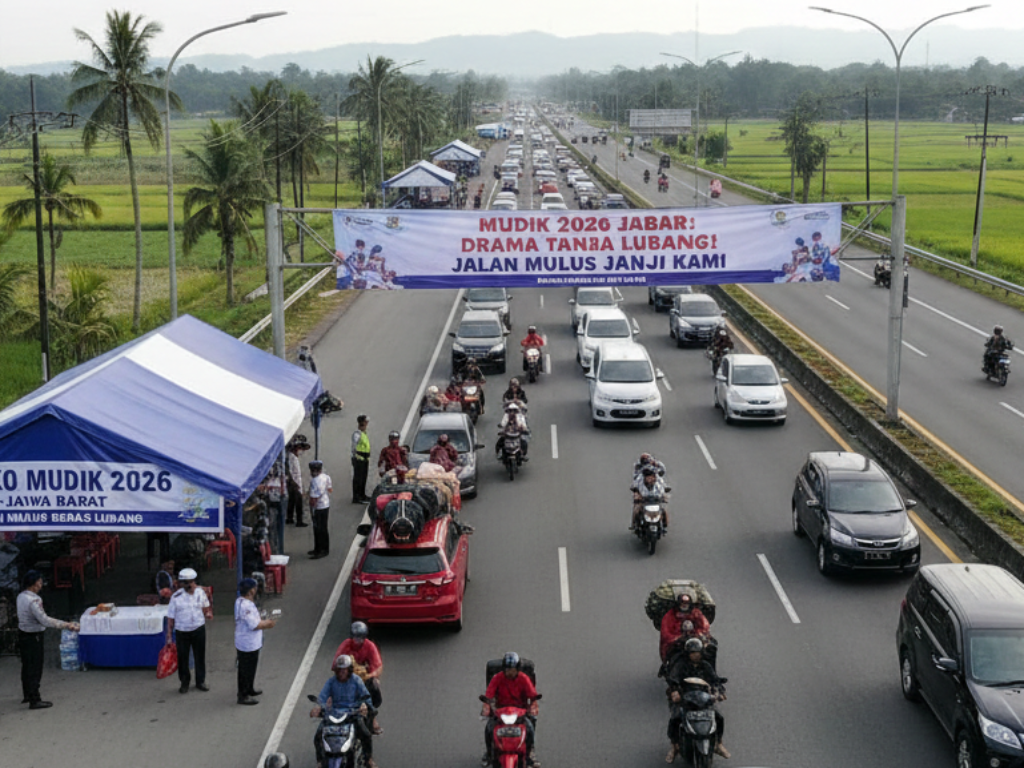 Mudik 2026 di Jabar, Drama Tanpa Lubang? 60 Posko dan Janji Jalan Mulus