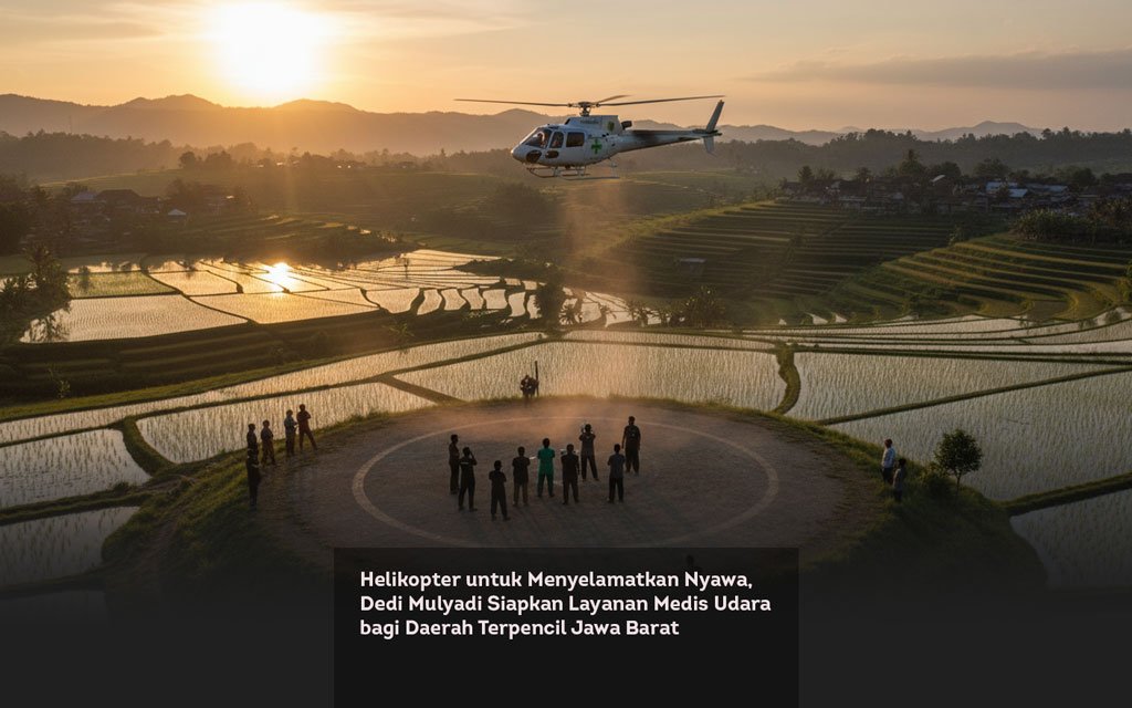 Helikopter untuk Menyelamatkan Nyawa, Dedi Mulyadi Siapkan Layanan Medis Udara bagi Daerah Terpencil Jawa Barat locusonline featured image Feb 2026 a