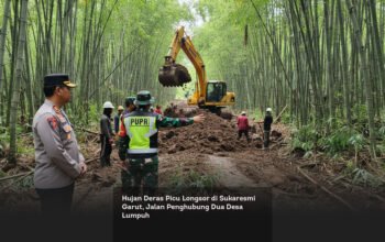 Hujan Deras Picu Longsor di Sukaresmi Garut, Jalan Penghubung Dua Desa Lumpuh locusonline featured image Feb