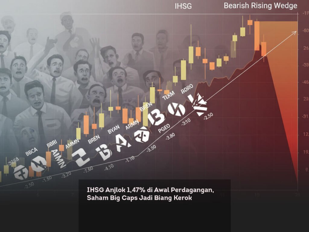 IHSG Anjlok 1,47% di Awal Perdagangan, Saham Big Caps Jadi Biang Kerok