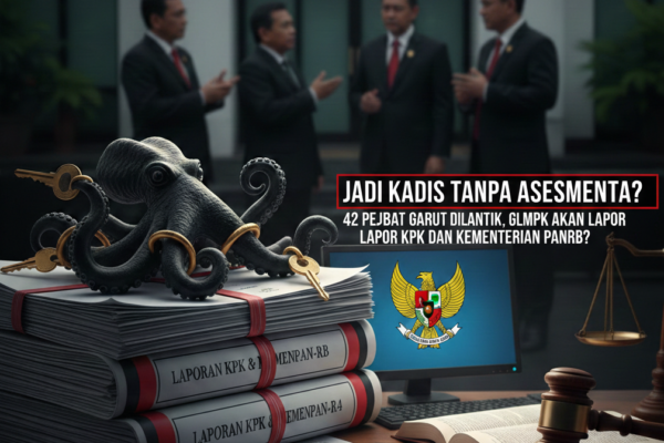 “Jadi Kadis Tanpa Asesmenta”, 42 Pejabat Garut Dilantik, GLMPK Akan Lapor KPK dan Kementerian PANRB