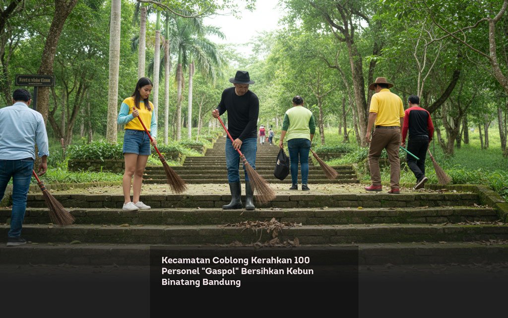 Kecamatan Coblong Kerahkan 100 Personel Gaspol Bersihkan Kebun Binatang Bandung locusonline featured image Feb 2026 a