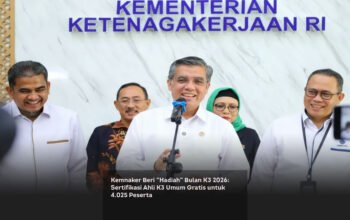 Kemnaker Beri Hadiah Bulan K3 2026, Sertifikasi Ahli K3 Umum Gratis untuk 4.025 Peserta locusonline featured image Feb 2026 a