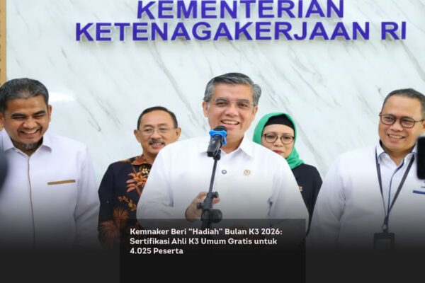Kemnaker Beri Hadiah Bulan K3 2026, Sertifikasi Ahli K3 Umum Gratis untuk 4.025 Peserta locusonline featured image Feb 2026 a