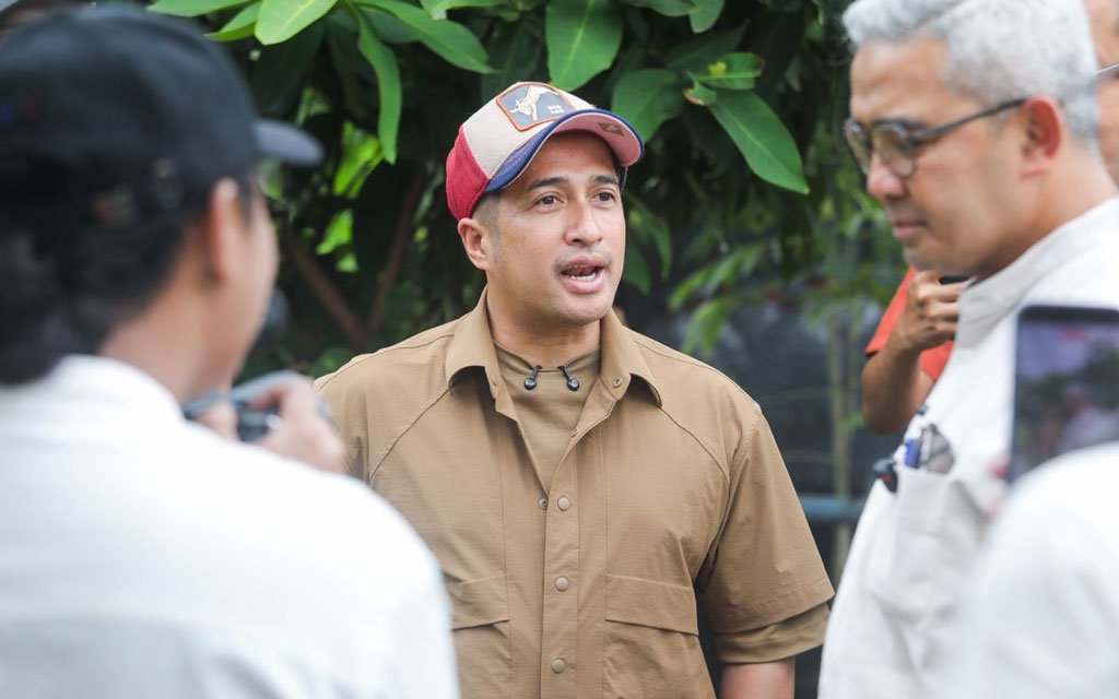 Kunjungan artis Irfan Hakim di Kelurahan Cibangkong Kota Bandung