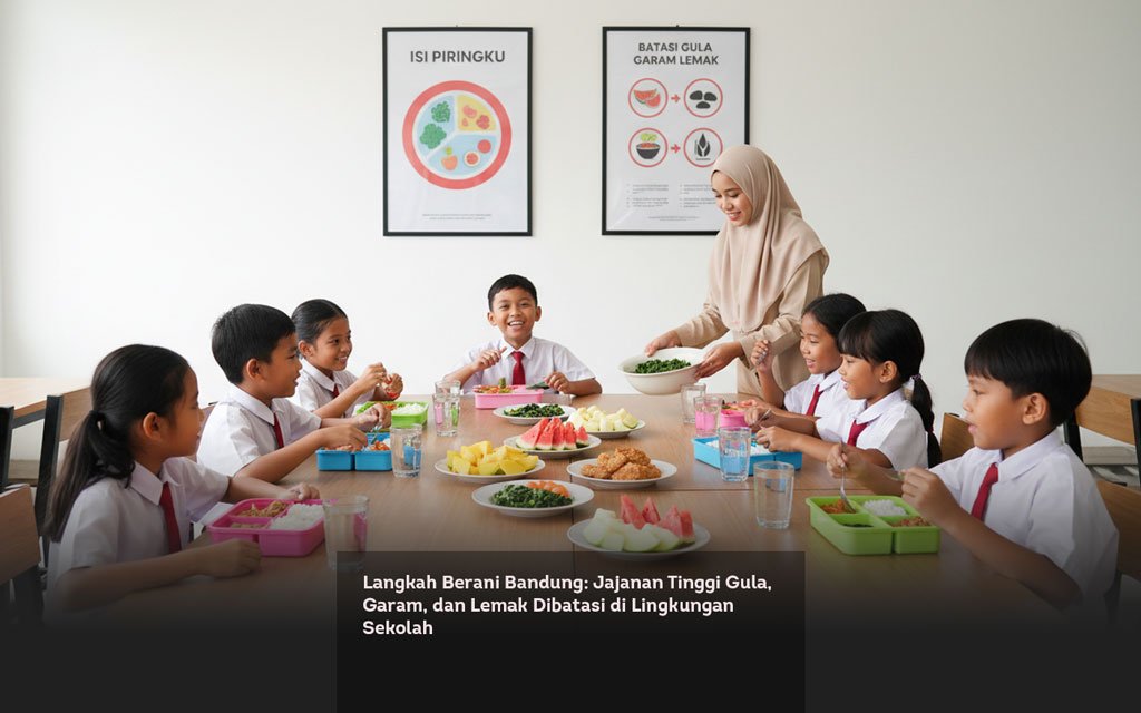 Langkah Berani Bandung, Jajanan Tinggi Gula, Garam, dan Lemak Dibatasi di Lingkungan Sekolah locusonline featured image Feb 2026 a