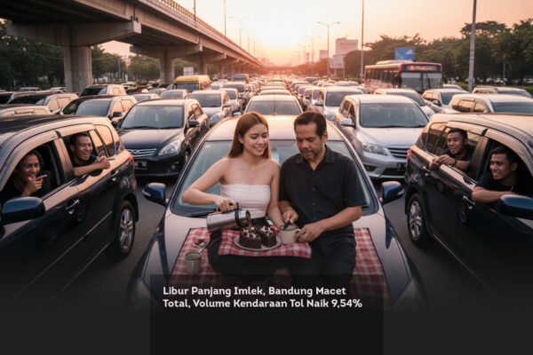 Libur Panjang Imlek, Bandung Macet Total, Volume Kendaraan Tol Naik 9,54 Persen locusonline featured image Feb