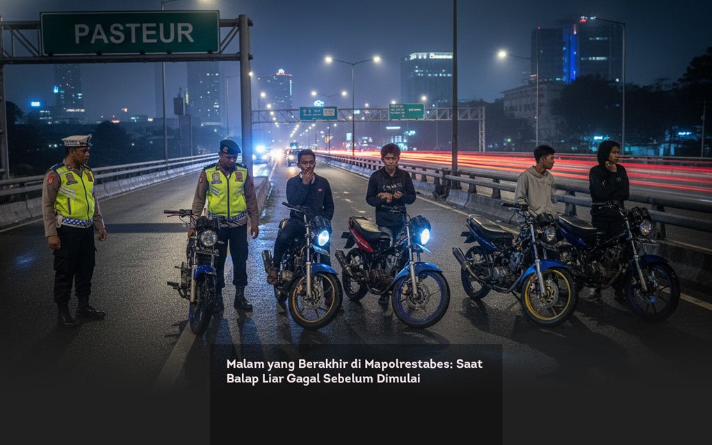 Malam yang Berakhir di Mapolrestabes, Saat Balap Liar Gagal Sebelum Dimulai locusonline featured image Feb