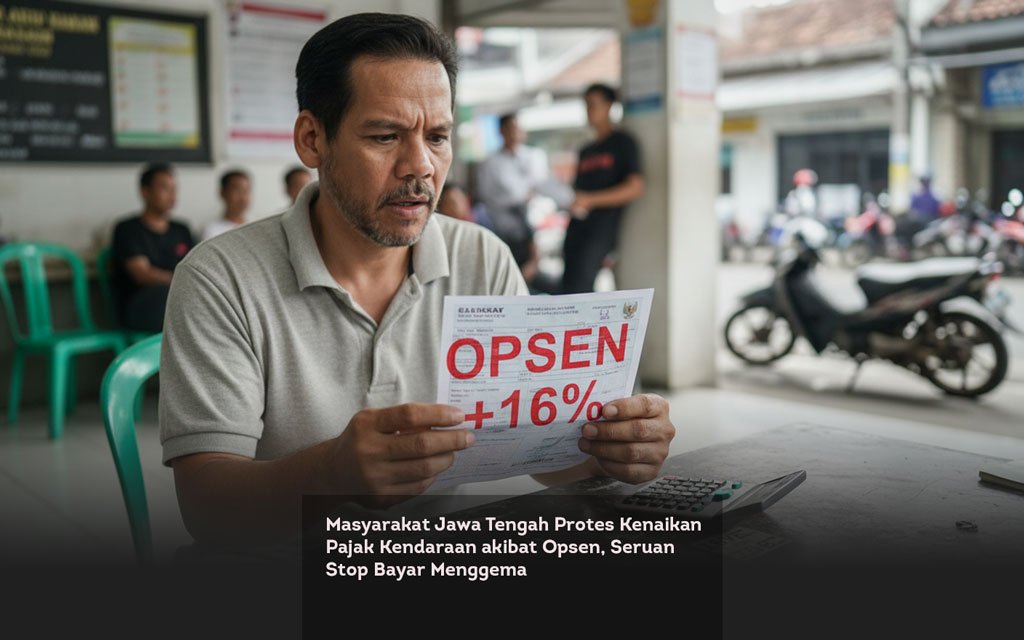 Masyarakat Jawa Tengah Protes Kenaikan Pajak Kendaraan akibat Opsen, Seruan Stop Bayar Menggema locusonline featured image Feb