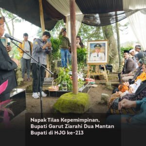 Napak Tilas Kepemimpinan, Bupati Garut Ziarahi Dua Mantan Bupati di HJG ke-213