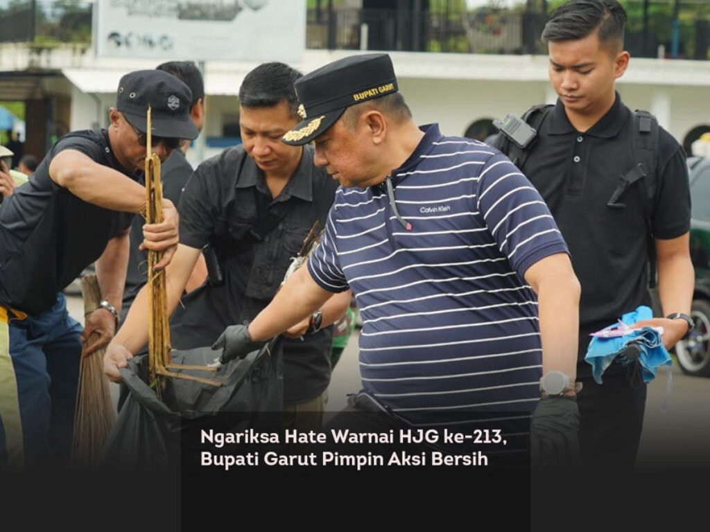 Ngariksa Hate Warnai HJG ke-213, Bupati Garut Pimpin Aksi Bersih