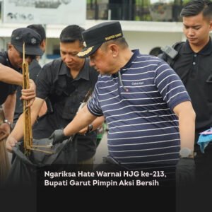 Ngariksa Hate Warnai HJG ke-213, Bupati Garut Pimpin Aksi Bersih