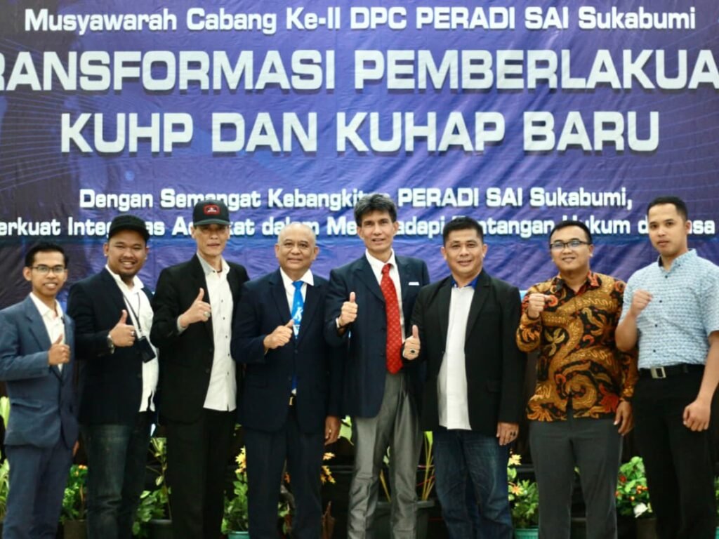 Aklamasi Tanpa Drama: Dedi Setiadi Pegang Kemudi Peradi SAI Sukabumi, Advokat Diminta Berani Ngetuk Meja