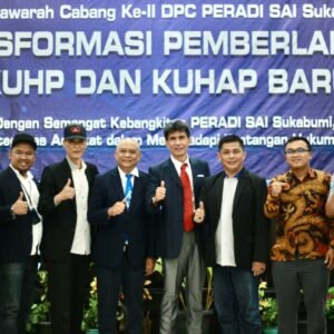 Aklamasi Tanpa Drama: Dedi Setiadi Pegang Kemudi Peradi SAI Sukabumi, Advokat Diminta Berani Ngetuk Meja