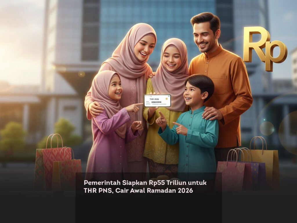 Pemerintah Siapkan Rp55 Triliun untuk THR PNS, Cair Awal Ramadan 2026