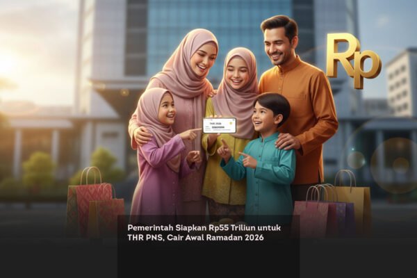 Pemerintah Siapkan Rp55 Triliun untuk THR PNS, Cair Awal Ramadan 2026 locusonline featured image Feb