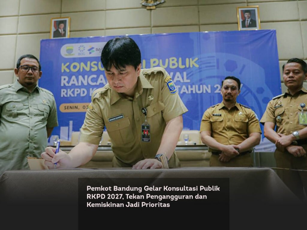 Pemkot Bandung Gelar Konsultasi Publik RKPD 2027, Tekan Pengangguran dan Kemiskinan Jadi Prioritas