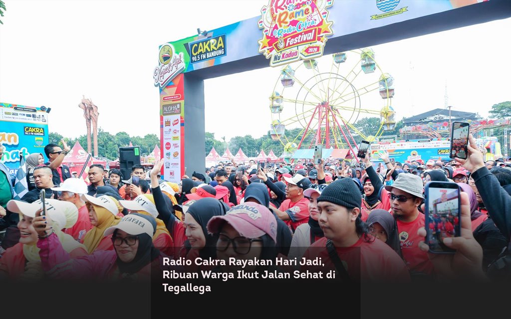 Radio Cakra Rayakan Hari Jadi, Ribuan Warga Ikut Jalan Sehat di Tegallega locusonline featured image Feb