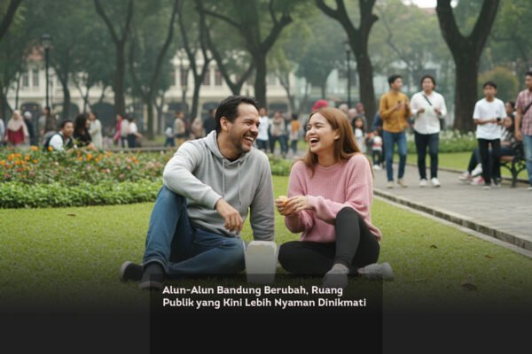 Alun-Alun Bandung Berubah, Ruang Publik yang Kini Lebih Nyaman Dinikmati