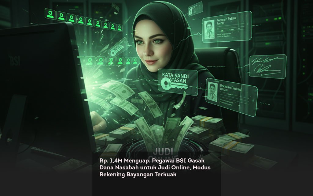 Rp. 1,4M Menguap. Pegawai BSI Gasak Dana Nasabah untuk Judi Online, Modus Rekening Bayangan Terkuak locusonline featured image Feb
