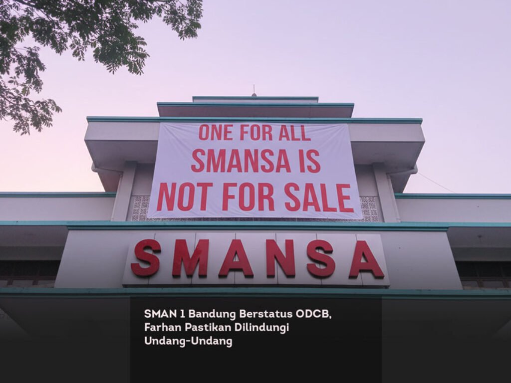 SMAN 1 Bandung Berstatus ODCB, Farhan Pastikan Dilindungi Undang-Undang